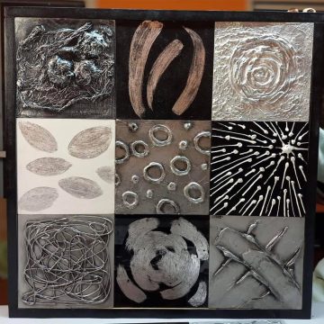 Arte Mix Media - Cuado con varias técnicas